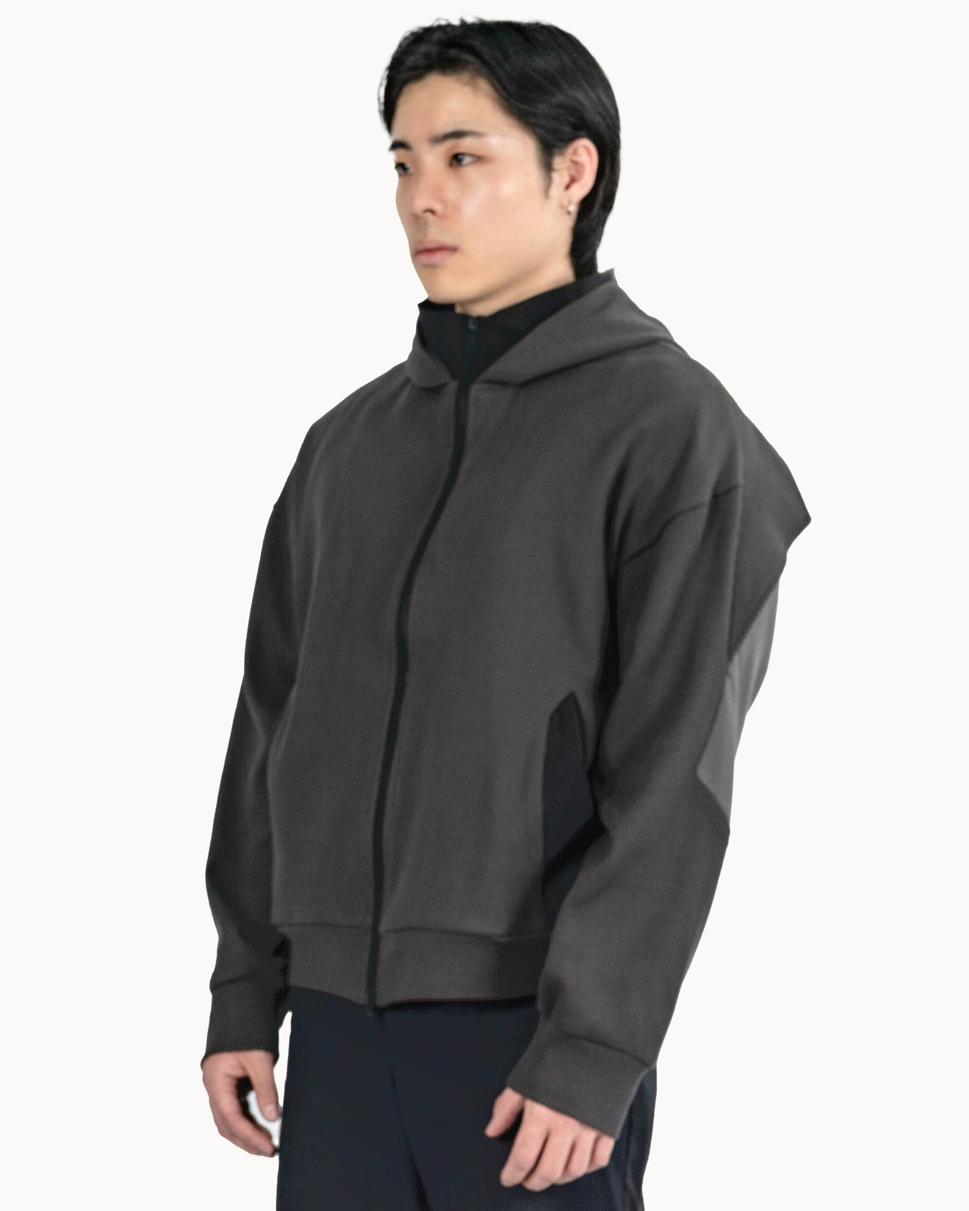LV.0 ZIP UP Y Dark Brown