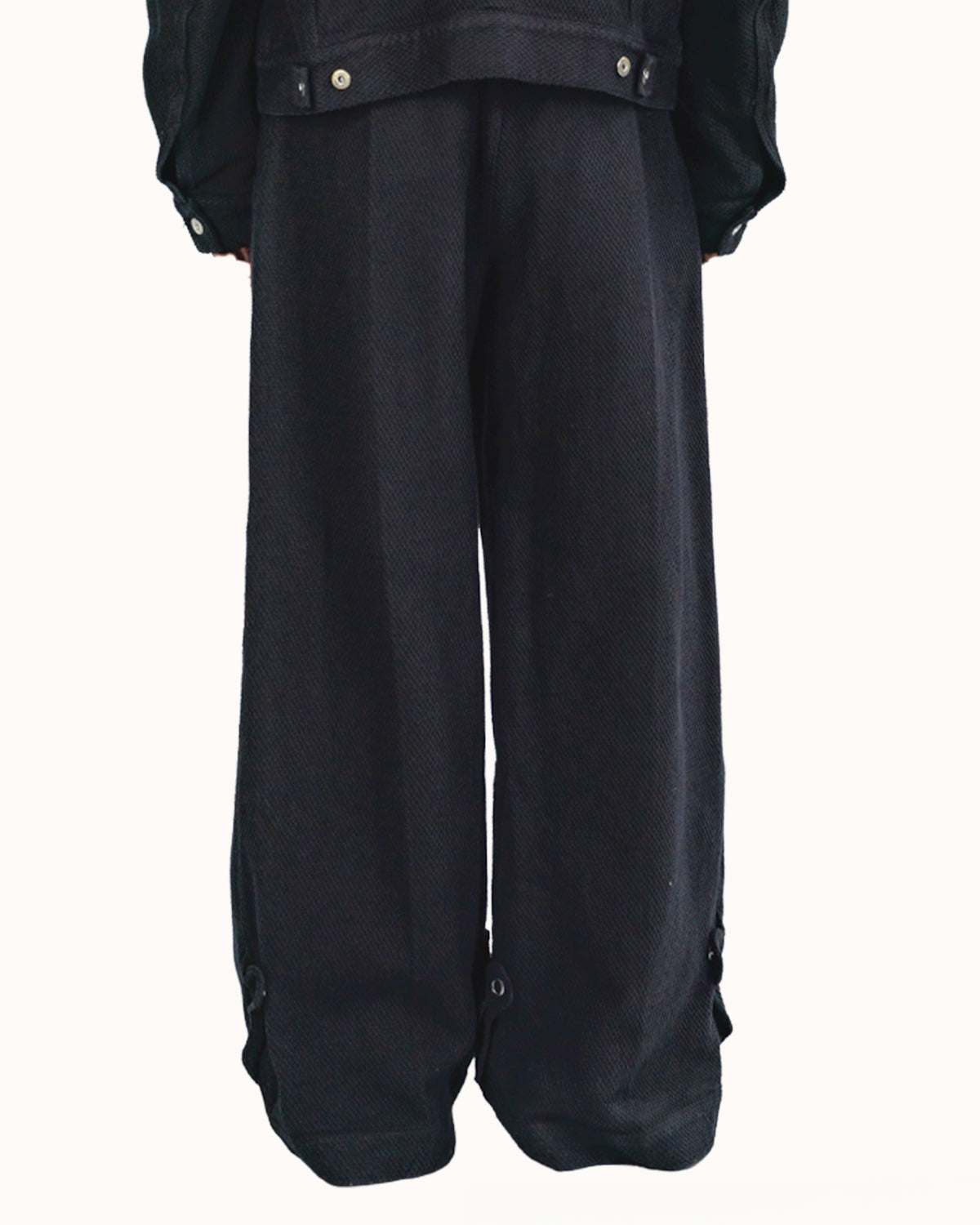 WIDE LEG ATTENDER TROUSERS